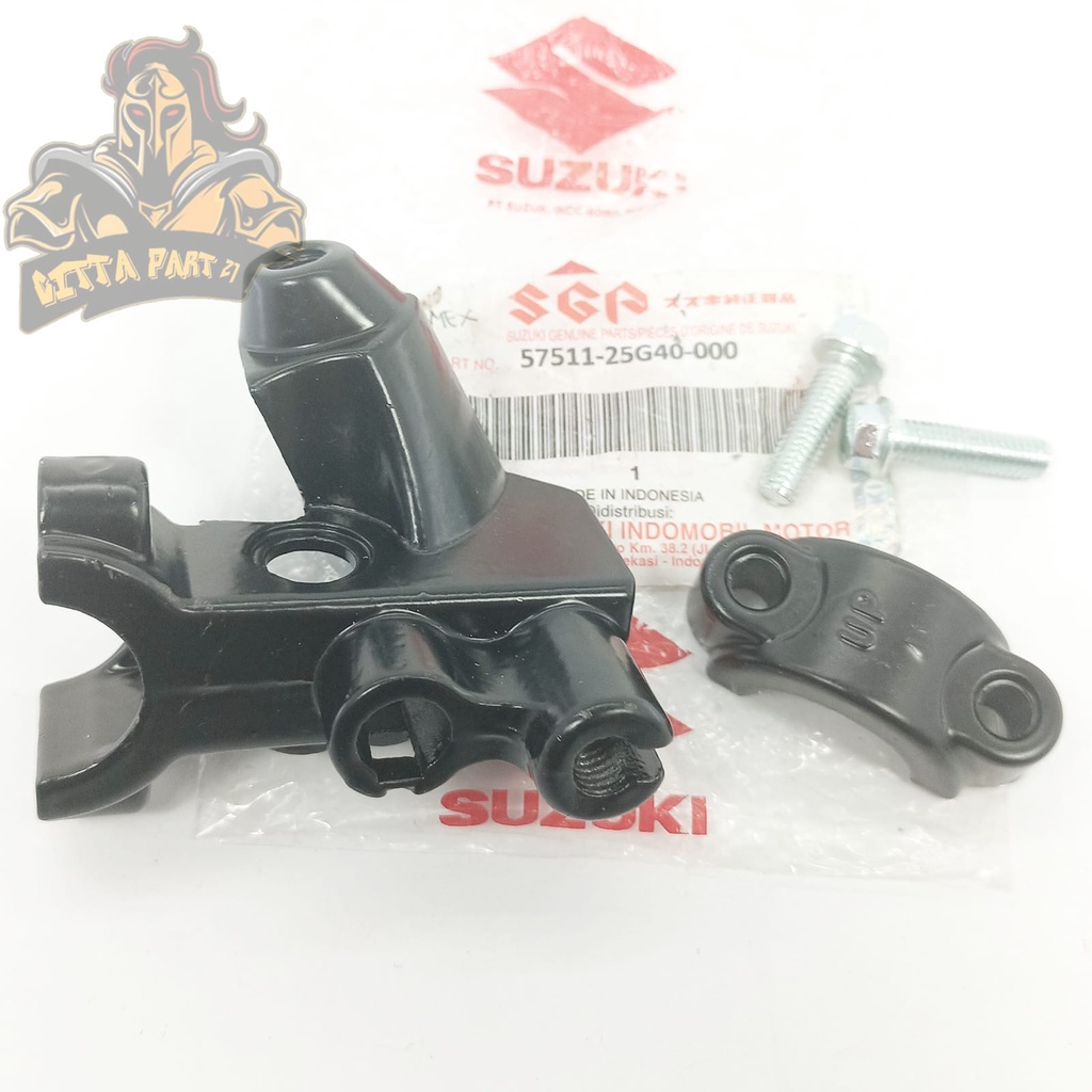 DUDUKAN SPION KIRI DRAT 12 SUZUKI SATRIA FU 150 KUALITAS ASLI ORIGINAL SUZUKI SGP PRESISI BESI BERKUALITAS DAN TEBAL TIDAK MUDAH PATAH DAN DIJAMIN AWET SATRIA  FU 150