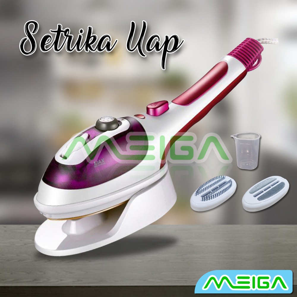 MEIGA Setrika  Uap Steam Ironer Setrika  Multi Fungsi 