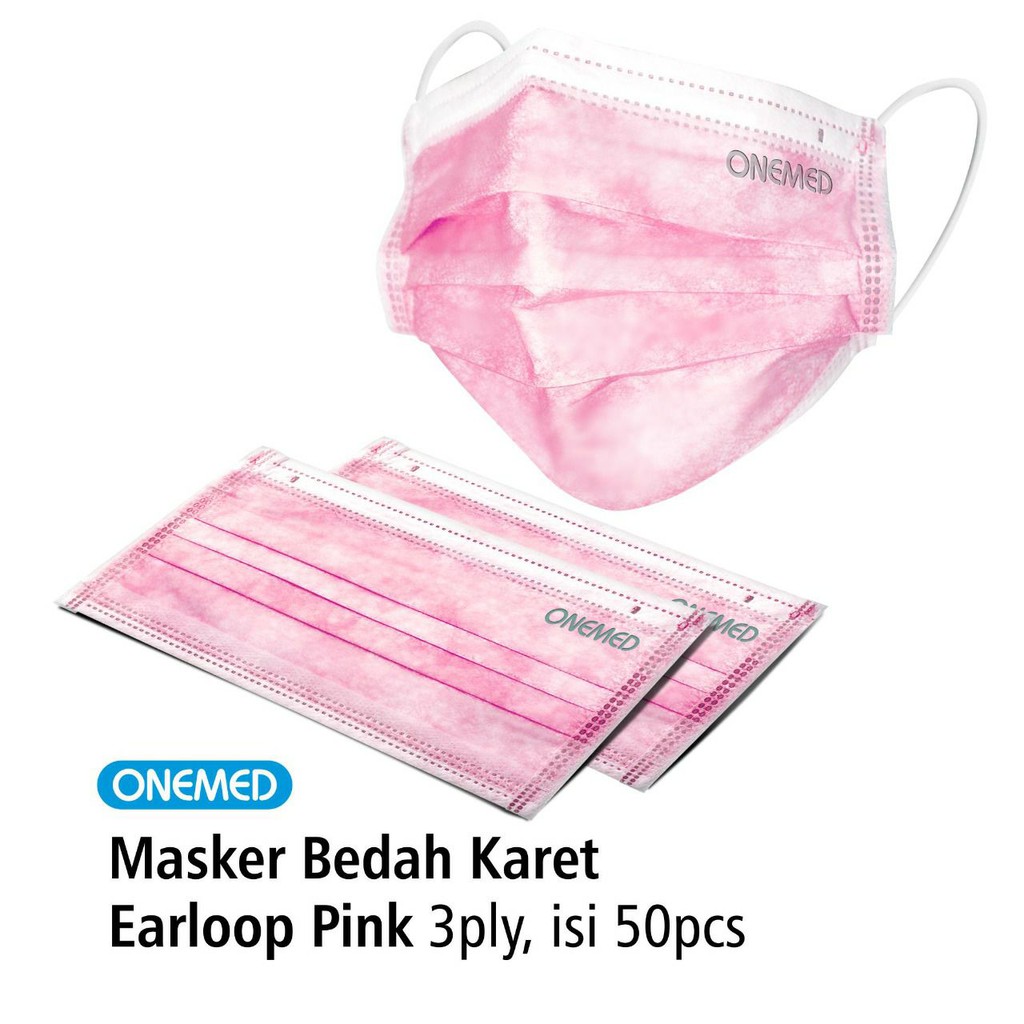 Masker Medis Pink Onemed 20 box