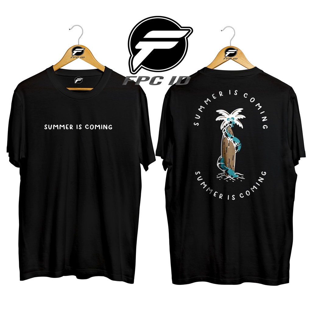 Kaos Surfing Summer Is Coming Cotton Combed 30s Premium