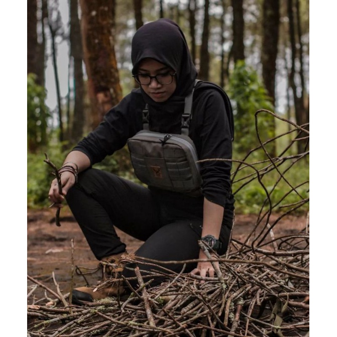 TAS DADA BUSCRAFT CHEST BAG BUSCRAFT RAS KAYU SERIES 1.0 CHESTPACK