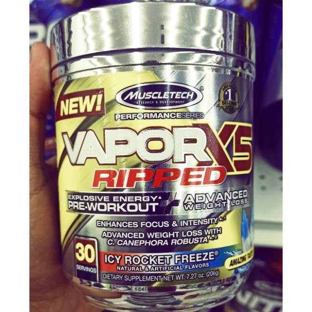 Vaporx5 ripped 200gr with fatburn rasa segar aseli