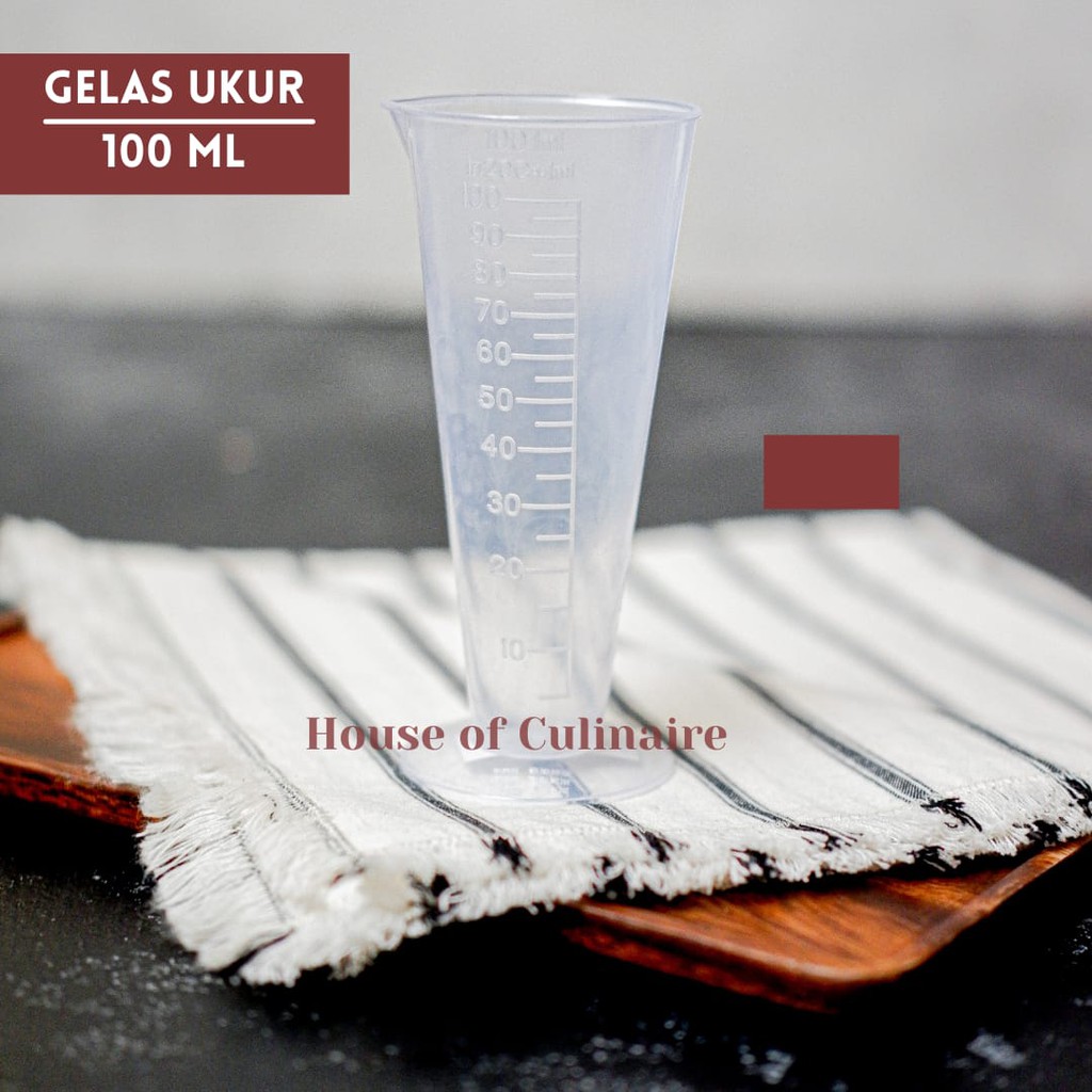 Gelas Ukur 100 ml Jigger Plastik 100 ml Measuring Cup Beaker 100 ml