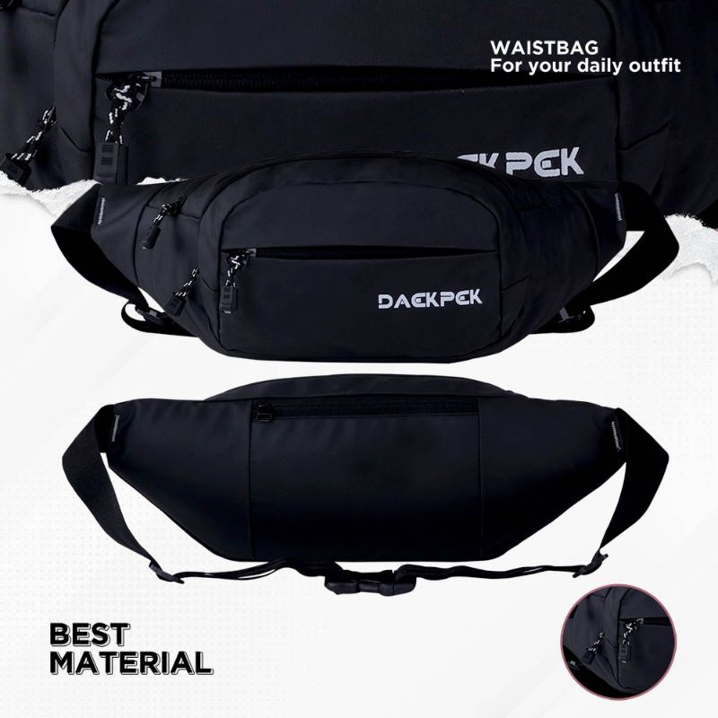 Tas Selempang Pria Terbaru Waistbag Pinggang Bahu Slingbag Tahan Anti Air Bahan Bimo Waterproof