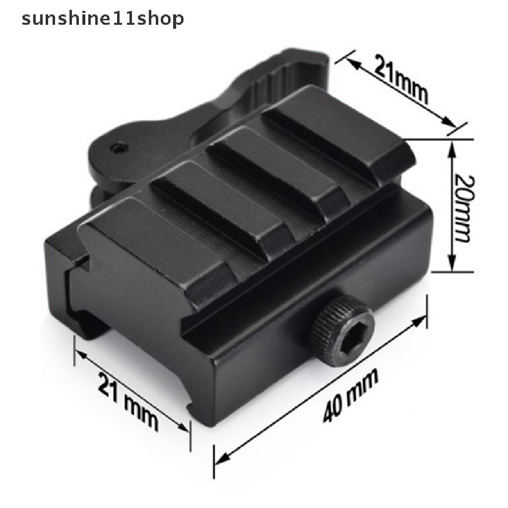 Sho Mount Adapter Rel Kunci 3 Slot QD Ukuran 20mm