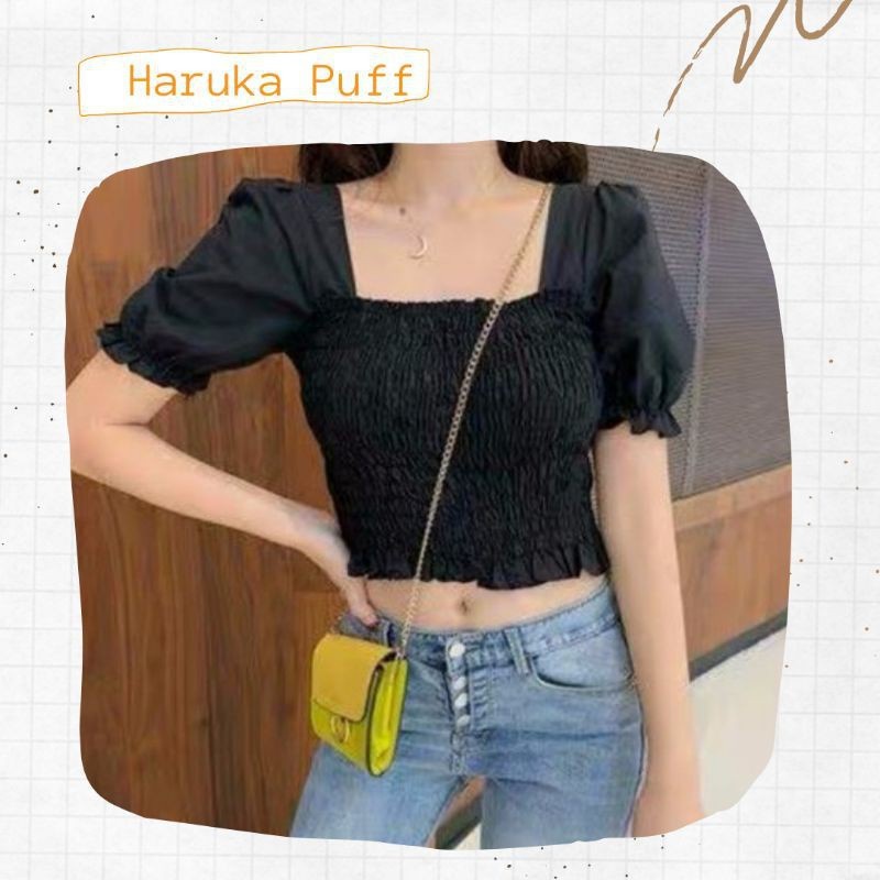 BEFAST - ZFF OOTD Blouse IRAINE / Glania Top Sabrina / Blouse Sabrina Crop Terbaru / Pakaian Casual Wanita / Blouse Leher Kotak / Atasan Lengan Pendek / Sabrina Crop Casual / OOTD Ala Korean Style Wanita / Blouse Wanita Modis / Trendy