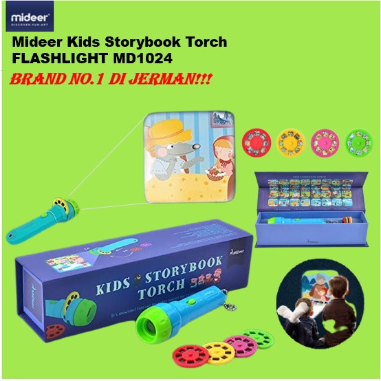 

Mideer Kids Storybook Torch FLASHLIGHT Mainan Edukasi Anak MD1024