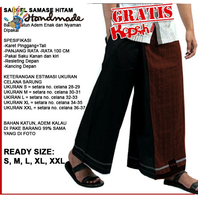 PREMIUM Sarung Celana Dewasa Katun Celana Sarung Keren