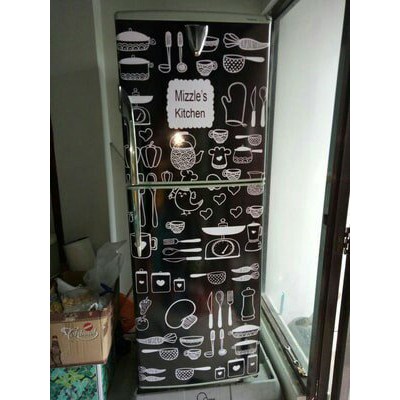 Termurah!!!  stiker kulkas 2 pintu