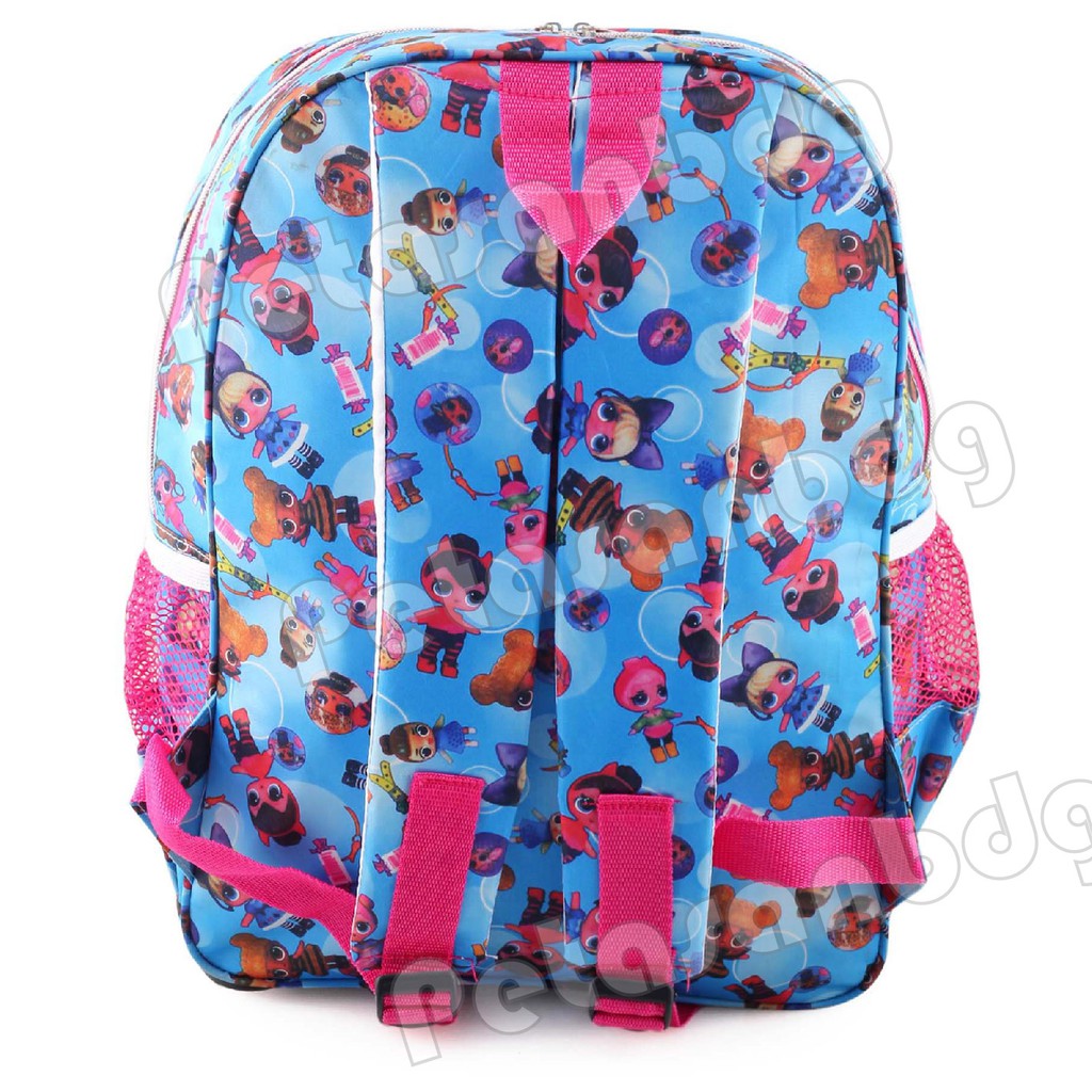 PTS - Ransel Sekolah Anak Perempuan Karakter LOL SURPRISE - Ransel Hologram LED - DAYLIGHT - FREE BOTOL