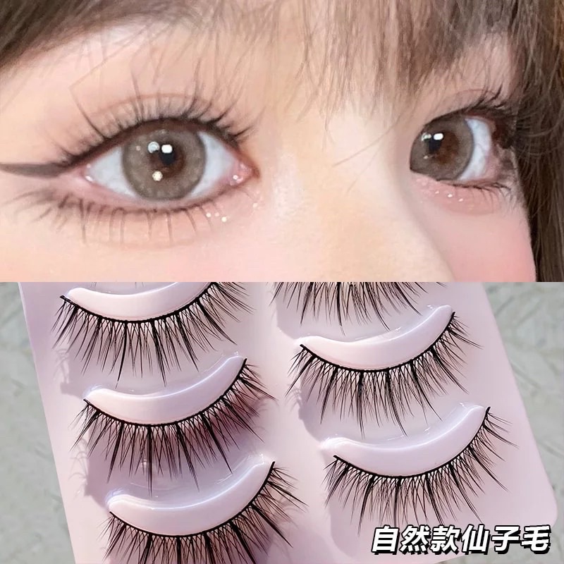 3 PASANG Japanese Fairy False Eyelashes Cos Handmade False Eyelashes Big Eyes Naturally Thick Eyelashes