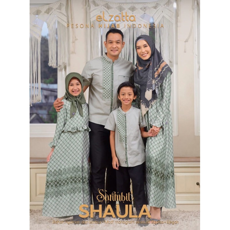 Sarimbit Shaula Elzatta Hijab Ori Diskon Couple Keluarga