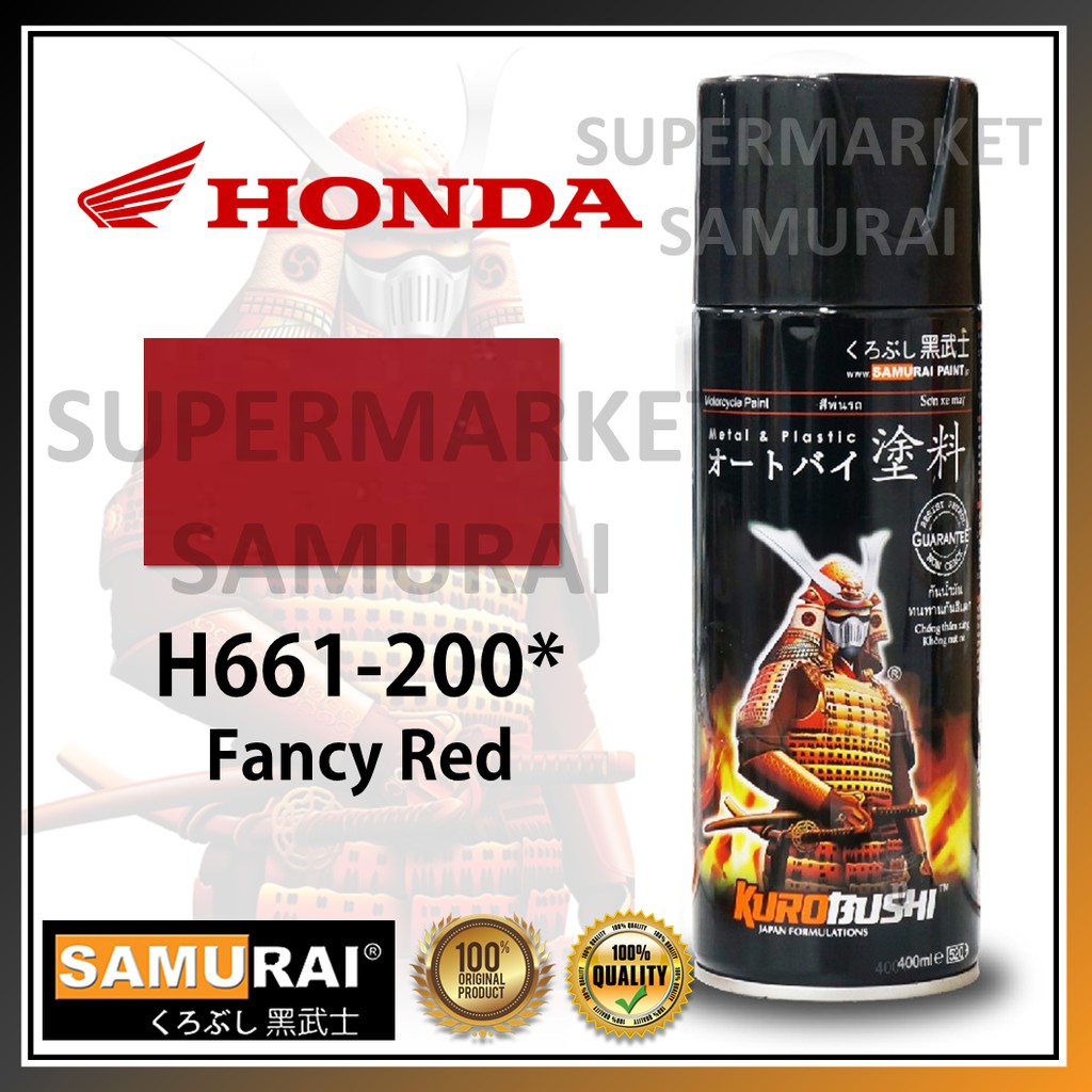 

Samurai Paint H661-200* Warna Fancy Red Cat Pilox HONDA