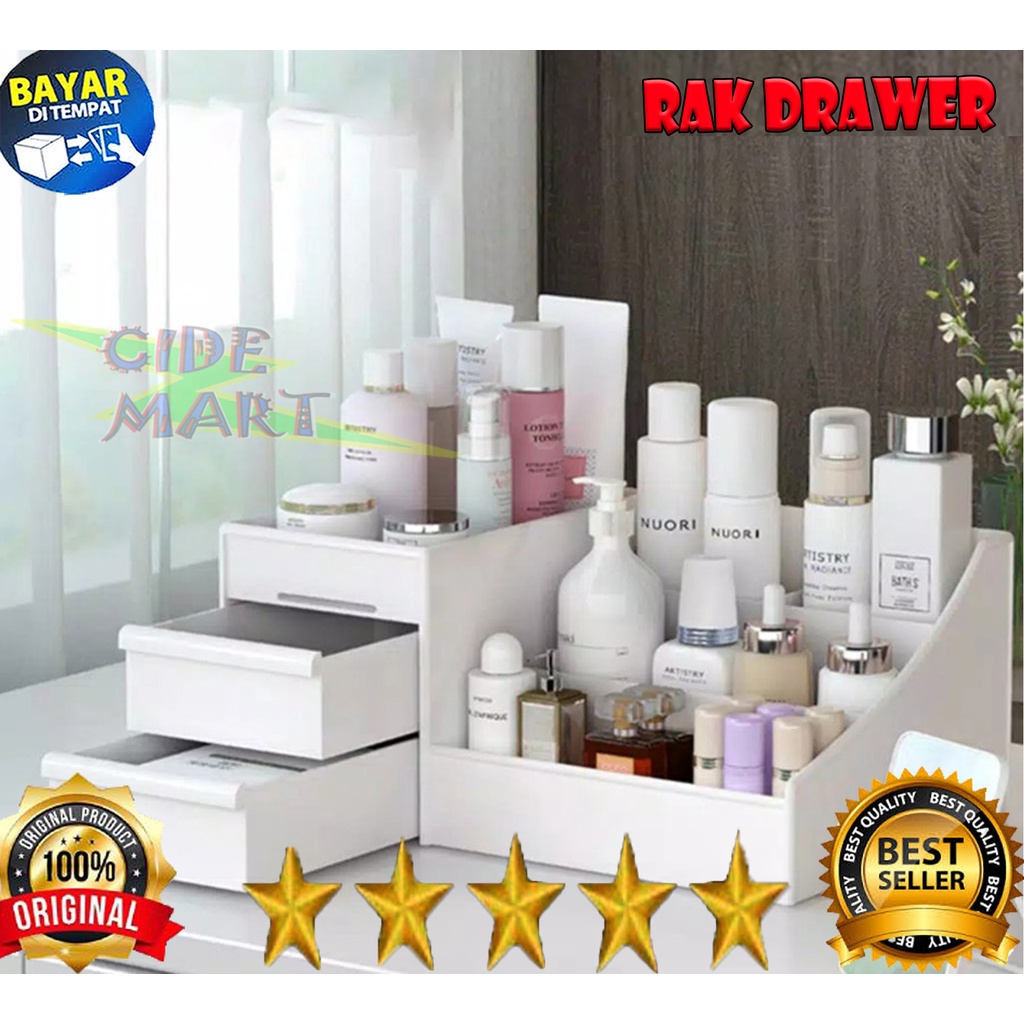 Rak Kosmetik / Cosmetic Storage Drawer / Kotak Penyimpanan Makeup Organizer / Rak Kosmetik