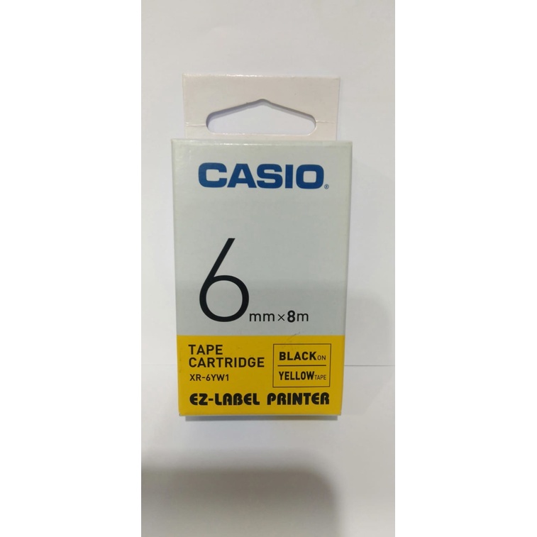 Pita casio ez label 6mm XR-6YW1