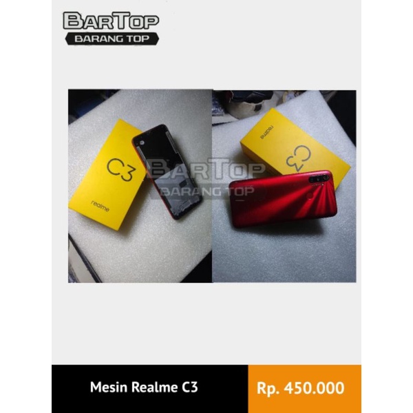 Dijual Mesin Realme C3, Ram 3GB, Internal 32GB, Normal, Ori, Android
