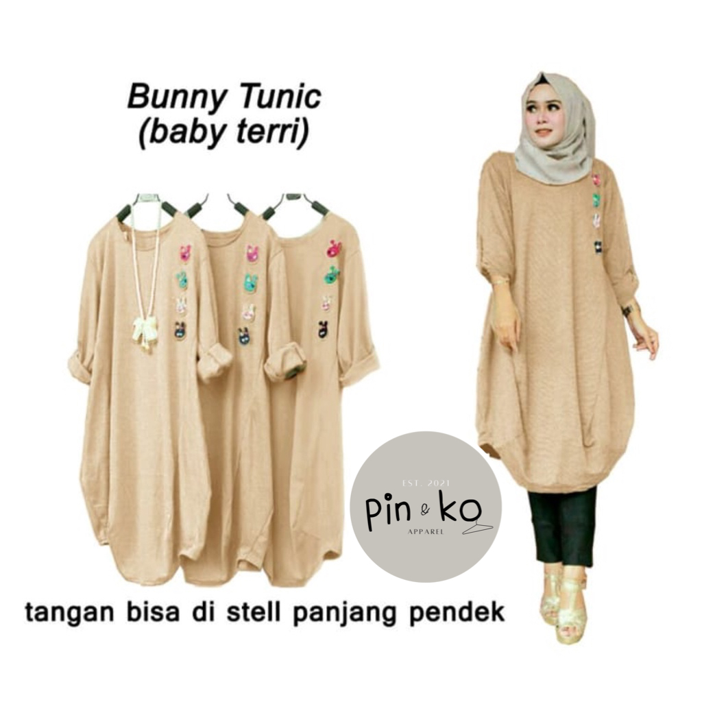 PIK - Bunny Tunik JUMBO XXL (53384), 3XL (59278), Tunik Wanita Jumbo, Tunik Muslim, Tunik Murah