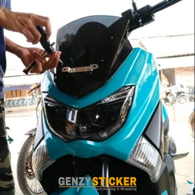 stiker skotlet hijau tosca doff sticker scotlite hijau toska dop