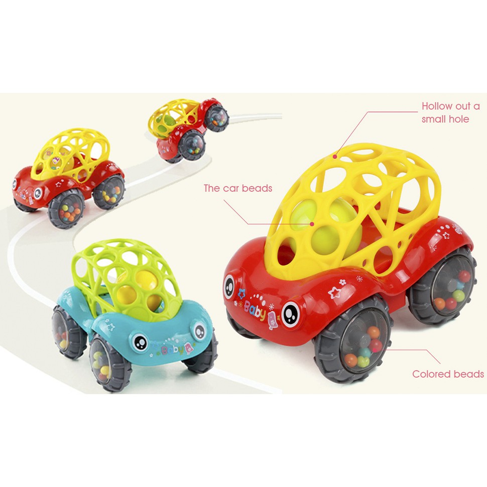 Mainan Kerincingan Bayi Mobil - Rattle Car Teether Bayi