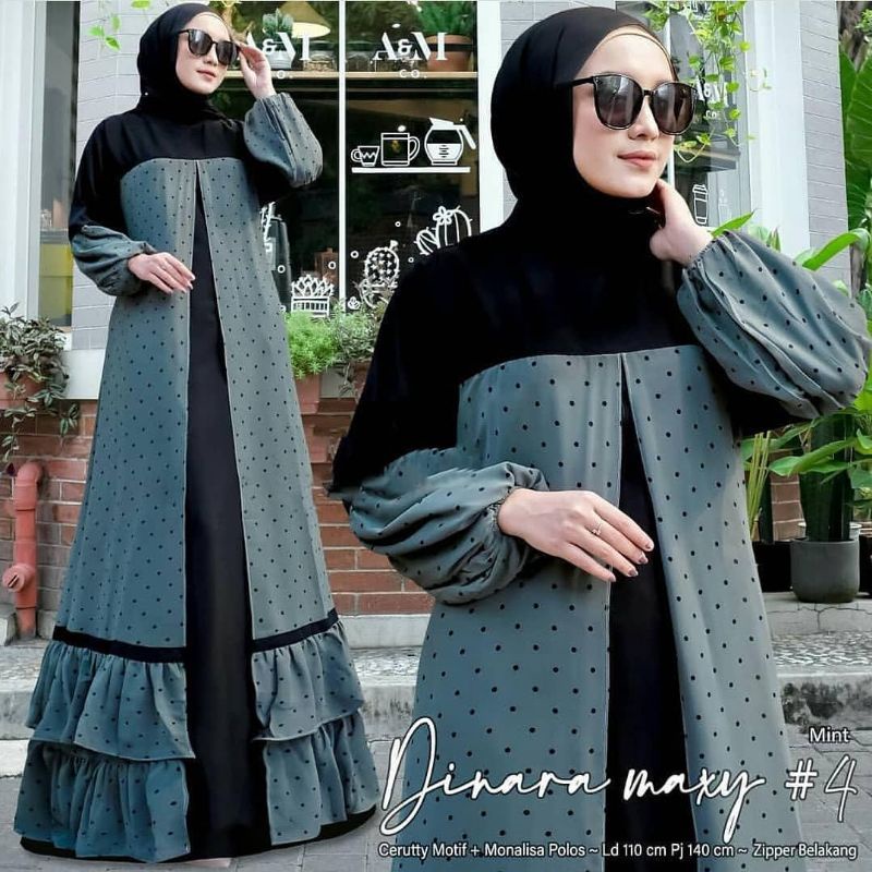 DRESS MUSLIM - FASHION MUSLIM- gamis - dress -Baju wanita - DINARA MAXY