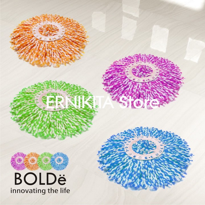 BOLDe KAIN PEL MICROFIBER - Refill Corak Supermop Alat Pel Modern