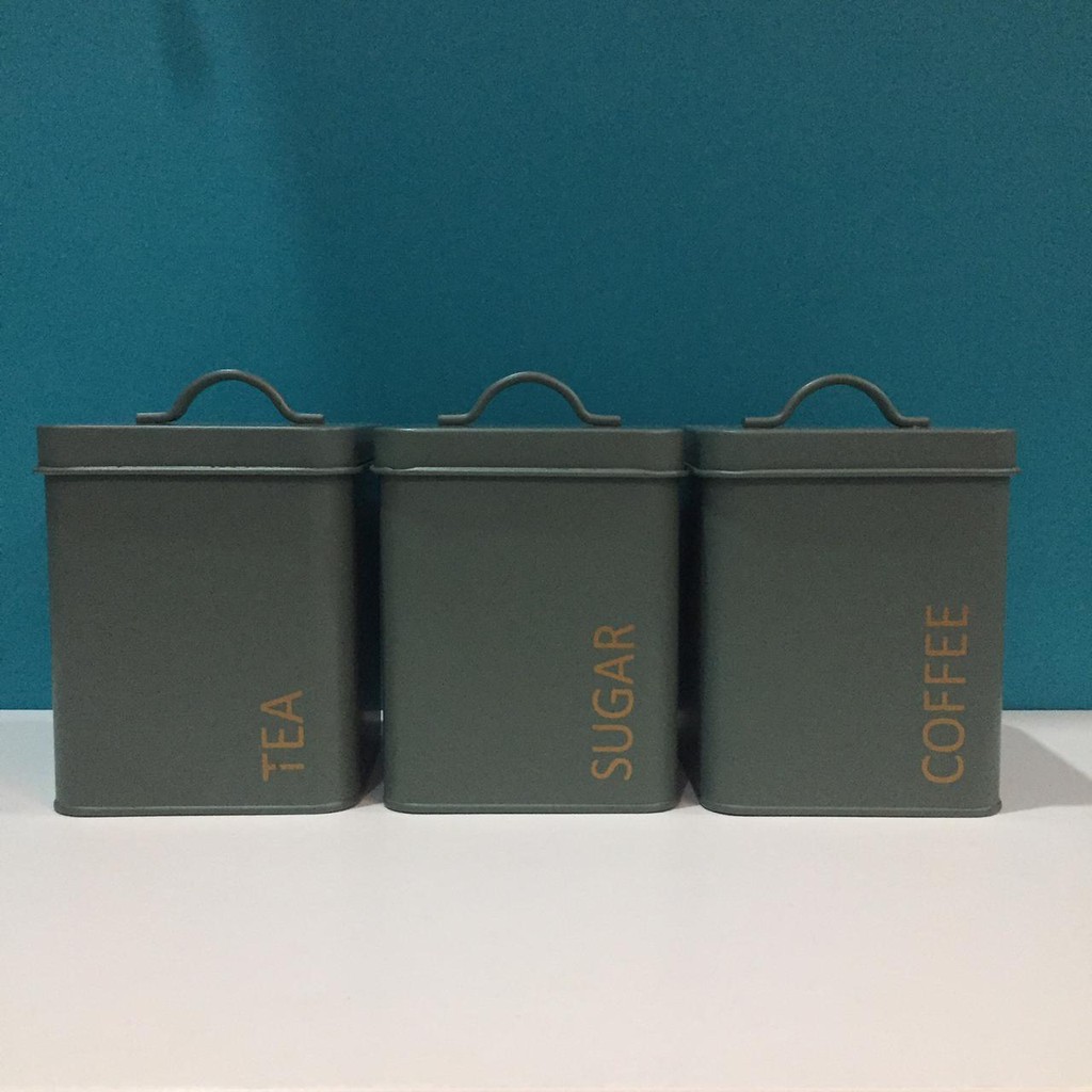 Informa - Canister Tempat Gula Kopi Teh | Stoples Kaleng Wadah Kopi Gula Teh meghan