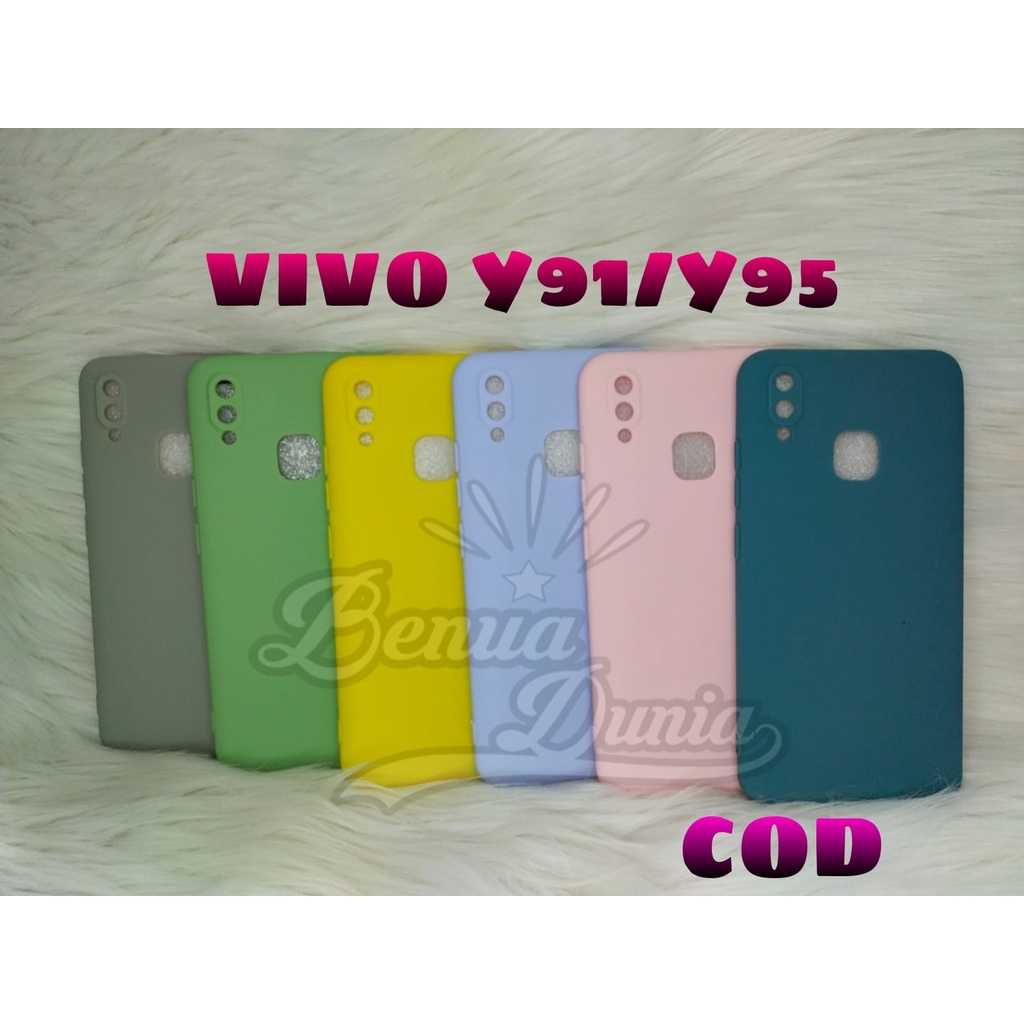 CASE MACARON PROTECTION KAMERA VIVO Y12/Y15/Y17 -VIVO Y91/Y95 //SOFTCASE MACARON VIVO - BD