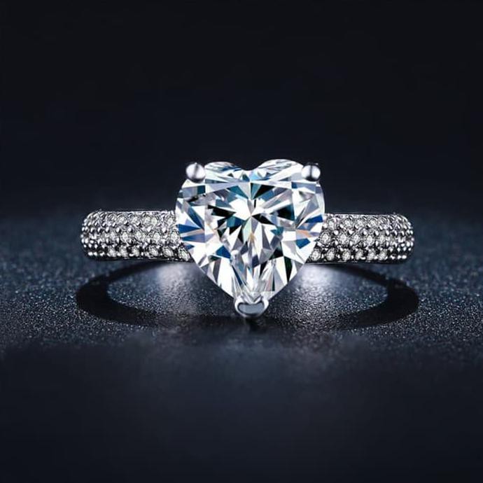 promo Cincin Berlian Imitasi Lapis Perak (Perhiasan, Kalung, Gelang) - BR009