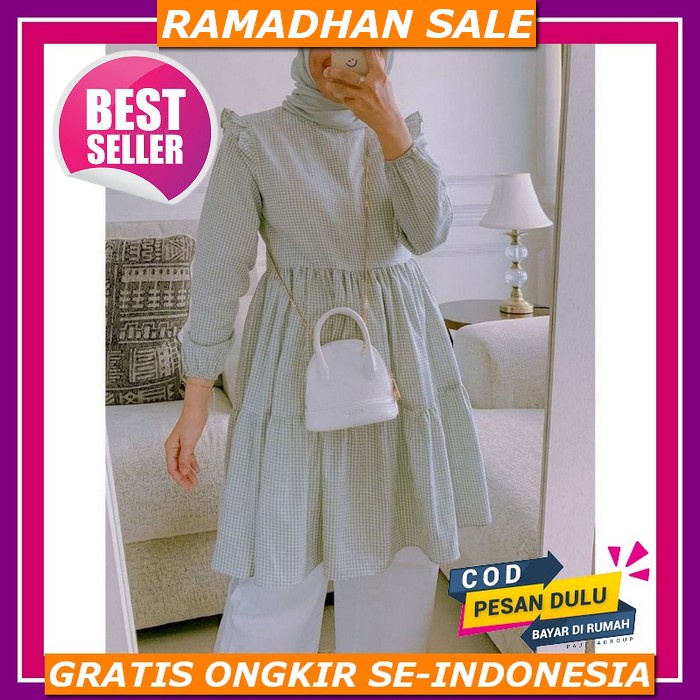 Tunik Import Baju Atasan Muslim Wanita Terbaru Mariya Muslim Murah Terlaris Modis Best Seller Cod Tr