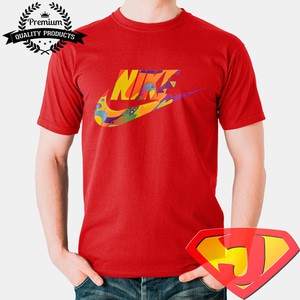 Kaos Sport Pria /  - Nike Logo Red Tees