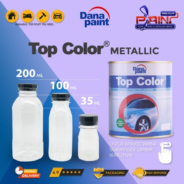 TOP COLOR METALLIC WARNA STANDAR REPACK - ECER