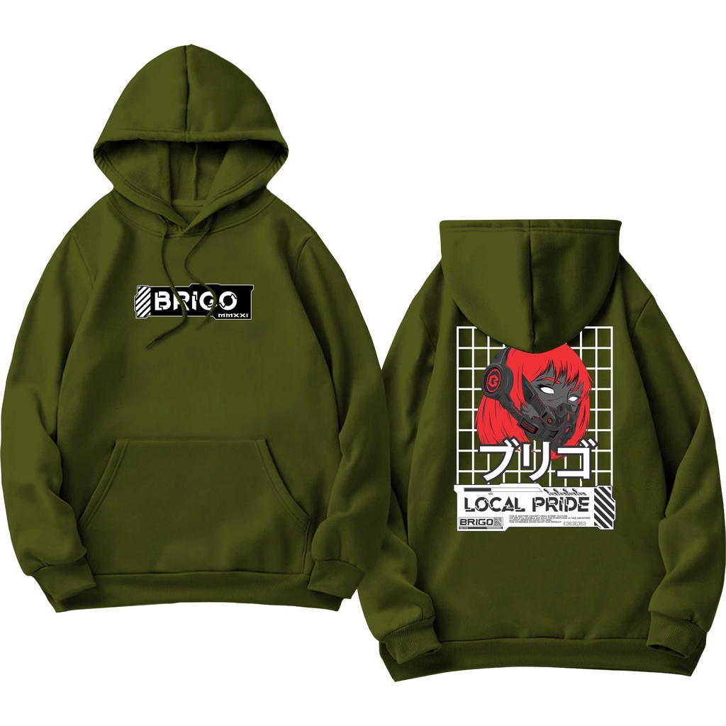 BRIGO Jumper Hoodie CYBERPUNK II Sweater Hoodie BRIGO CYBERPUNK Sablon DTF Fleece Cotton M-XXL (Pria &amp; Wanita) Free stiker&amp;Gantungan Kunci