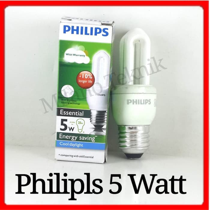 Bolam Lampu Philips 5W Phillips lampu  5w  Bohlam 5watt Bulb Putih ASLI