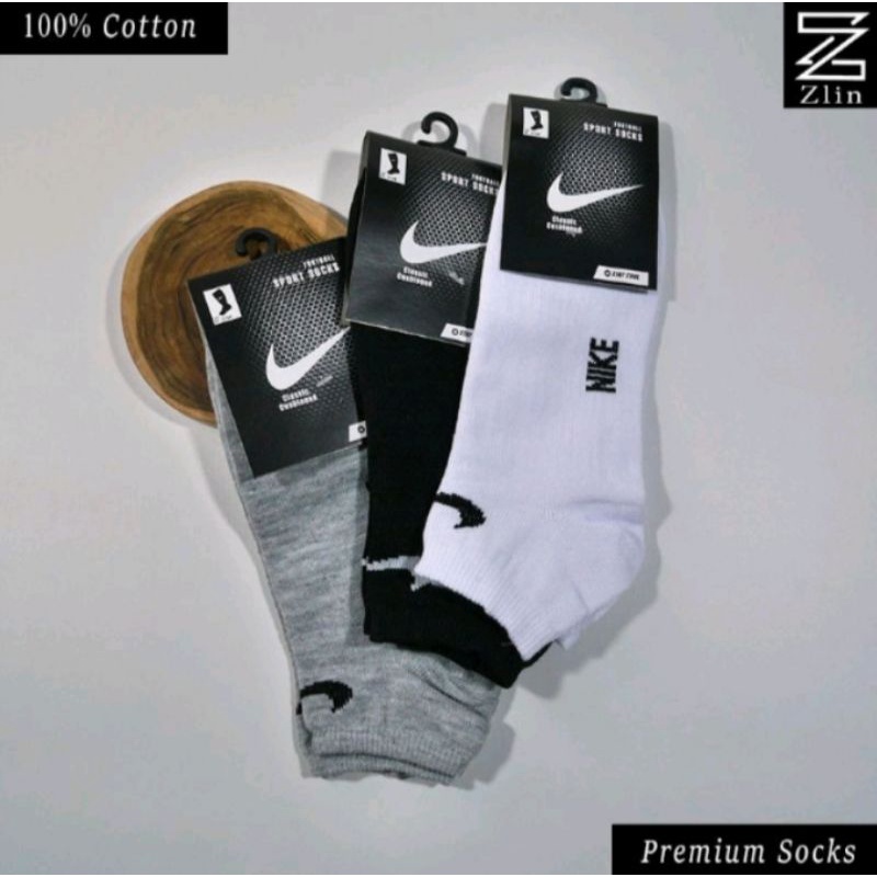 kaos kaki pendek dibawah matakaki Nike pria dan wanita / bahan tebal adem lembut dan sangat nyaman dipakai gambar real pick peking rapih