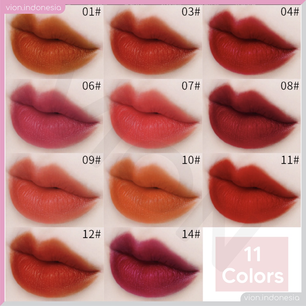 SHE LOVES Dazzling Black Tube Lip Stick 11 Colors Waterproof Lipstik Merah Original Sheloves TB-018 SL006