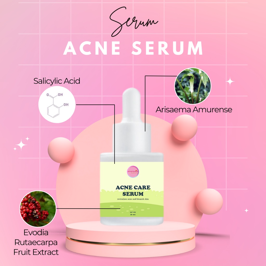 SERUM ACNE TTO PRM LUXURY  20ML/whitening/acne/serum wajah/ serum muka/ jerawat