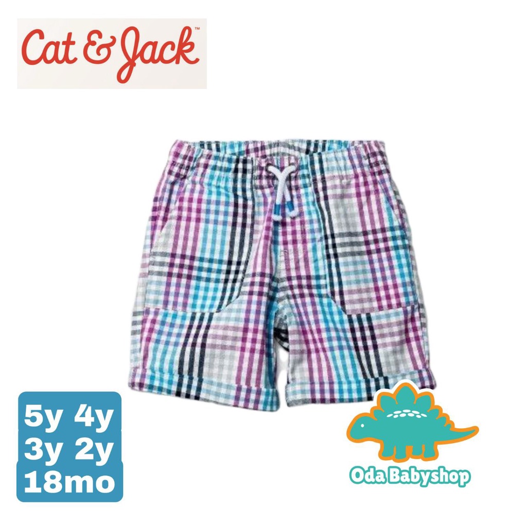Celana Pendek  Chino Anak Laki-laki Cat & Jack Original - Plaid