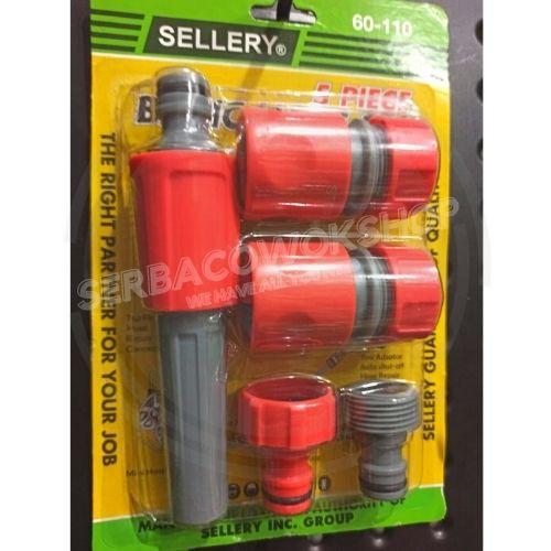 Sellery Basic Hose Set 5 Pcs - Sambungan Selang + Semprotan Air Set Termurah Berkualitas