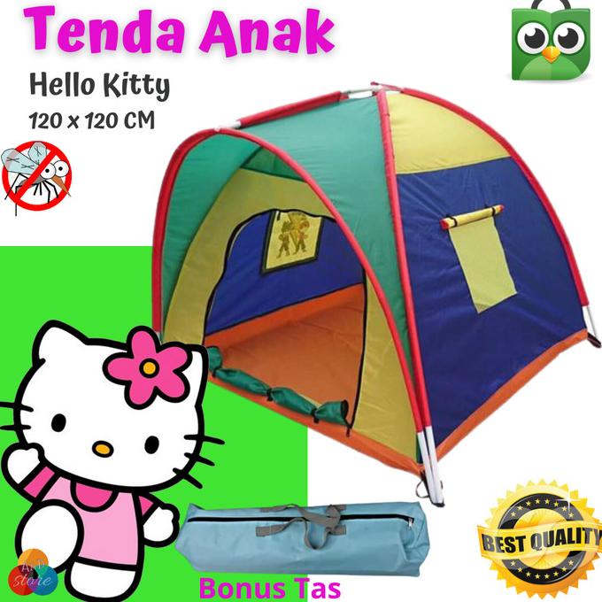 Jual Tenda Anak Karakter Hello Kity Ukuran 120 X 120 Cm Tenda