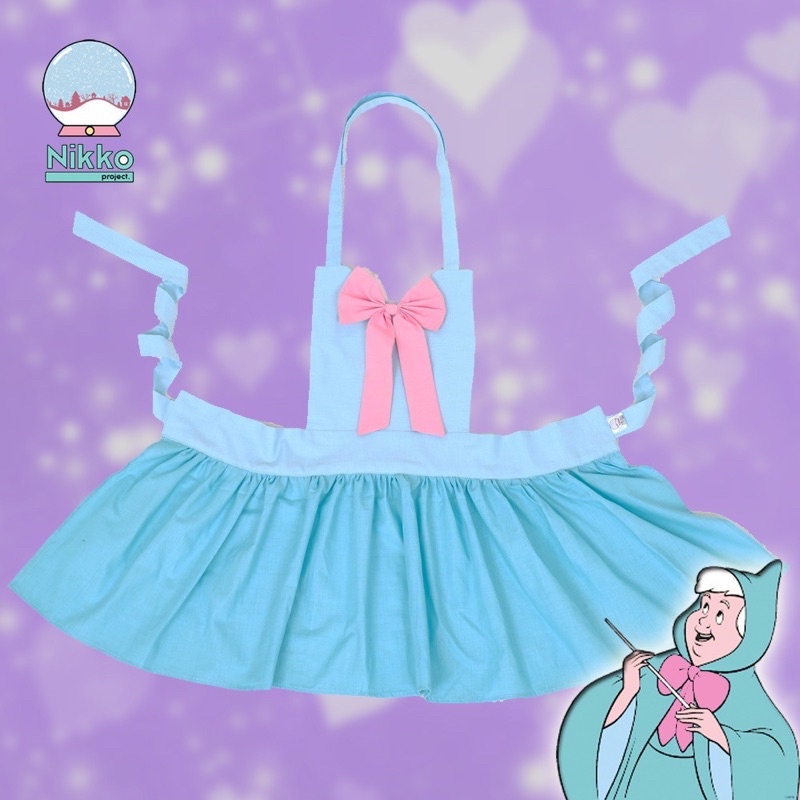 Dress Up Apron Fairy Godmother Cinderella Celemek Anak dan Dewasa Nikko Project