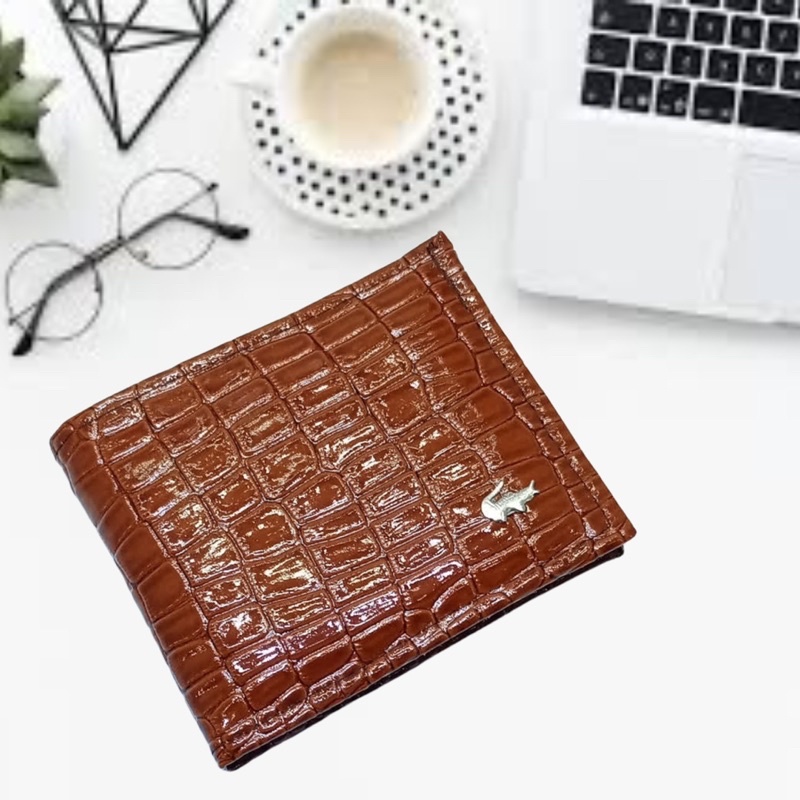 DOMPET PRIA SEMI SINTETIS KILAP CROCOO DOMPET PRIA LIPAT MOTIF DOMPET PRIA LOGO DOMPET PRIA ADA SELETING DALAM DOMPET COWOK KEREN