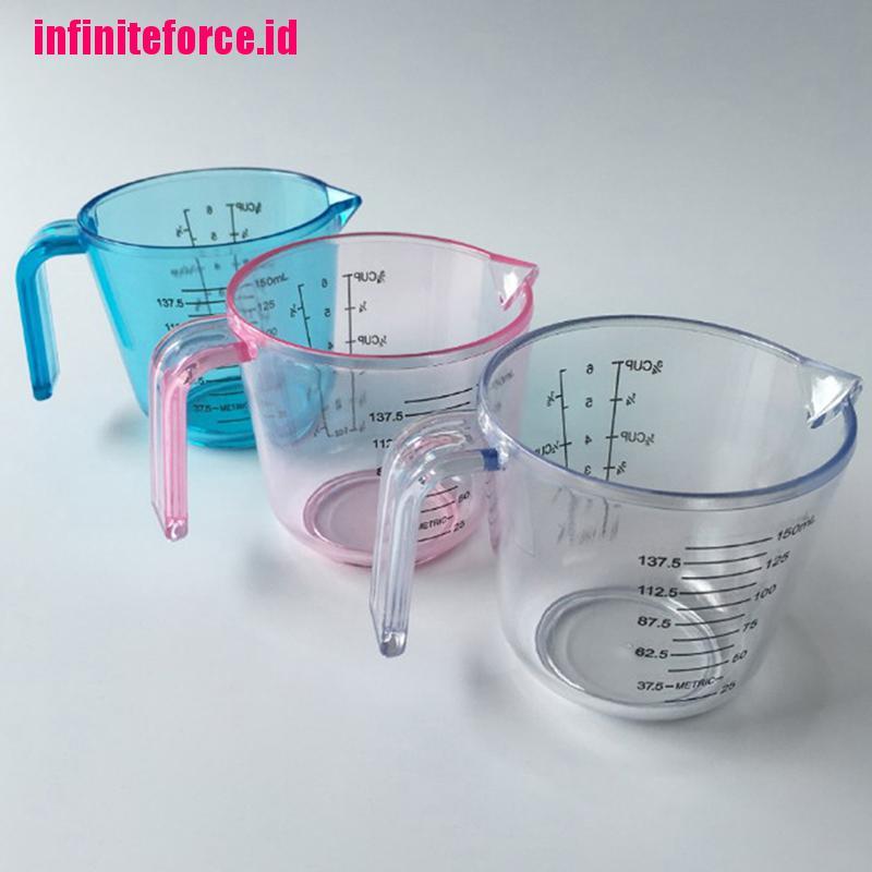 [IN*]150ml plastic clear measuring cup handle liquid pour spout home kitchen tools