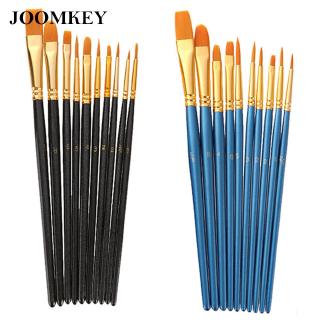 Joomkey Set Kuas Lukis Cat Air Minyak Akrilik Bulu Nilon Joomkey Set Kuas Lukis Cat Air Minyak Akrilik Bulu Nilon