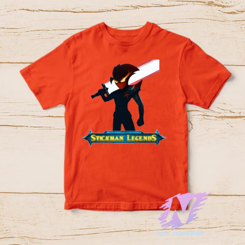 stickman lengend kaos anak kartun baju stickman mobile