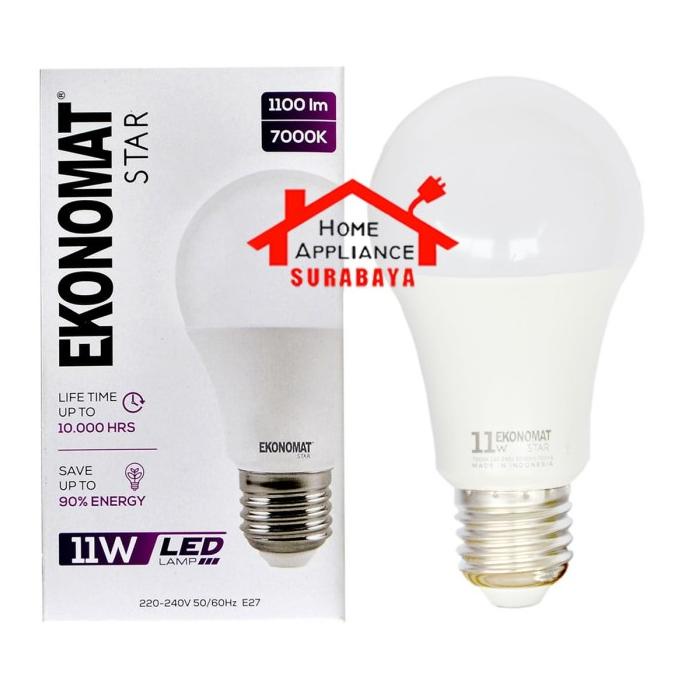 PROMO Lampu LED Ekonomat Star 11W 11 Watt Cahaya Putih