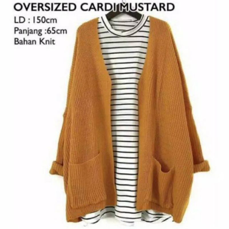 Cs Oversize Knit Outer Wanita Rajut