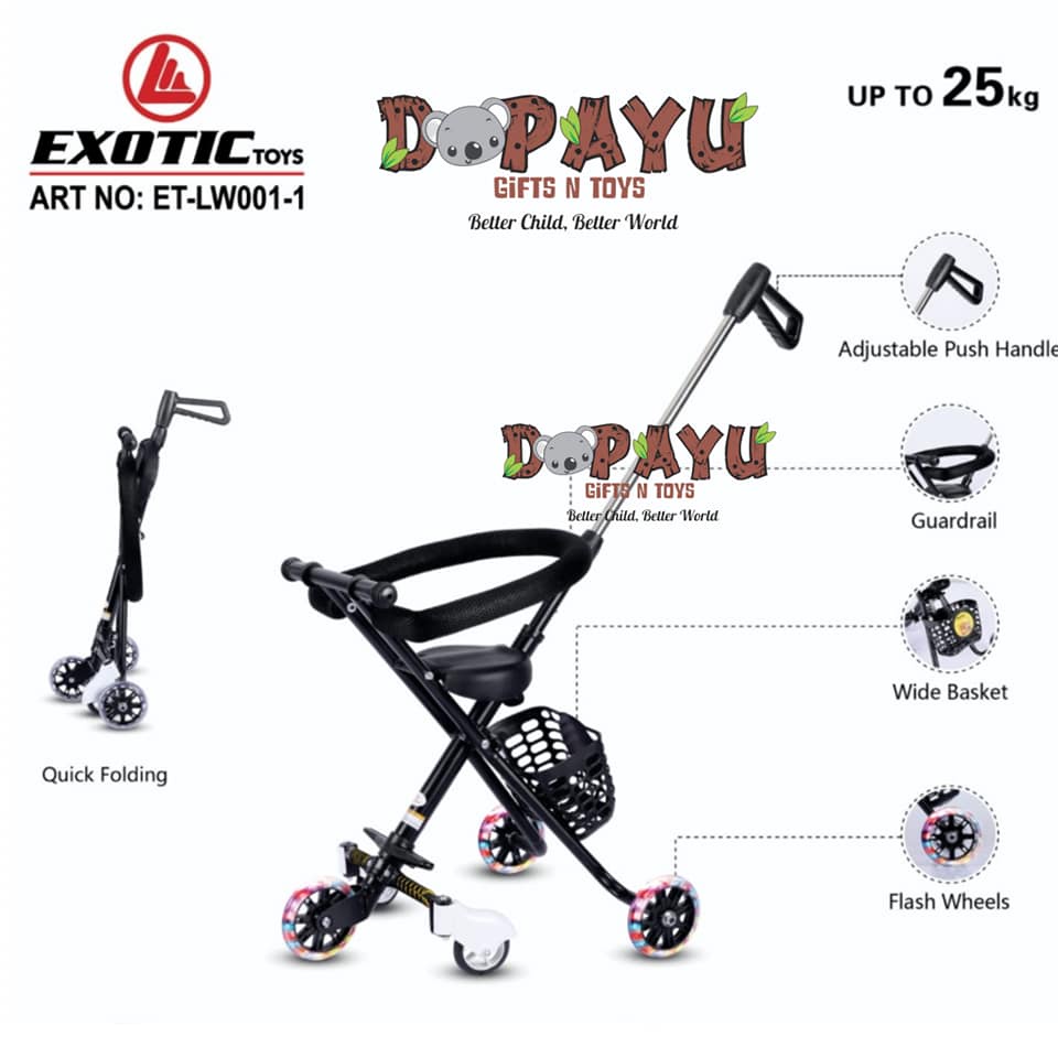 MAGIC STROLLER EXOTIC ET LW001 TRIKE TRAVELLER LW-001 STROLER 5 RODA TERMURAH!!!!