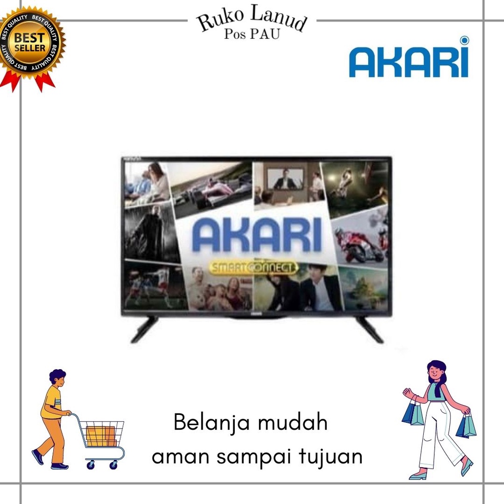 AKARI LED TV 32 INCH SMART ANDROID AT 5432S #NEW