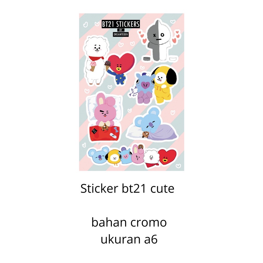 

Sticker BT21 BTS Murah