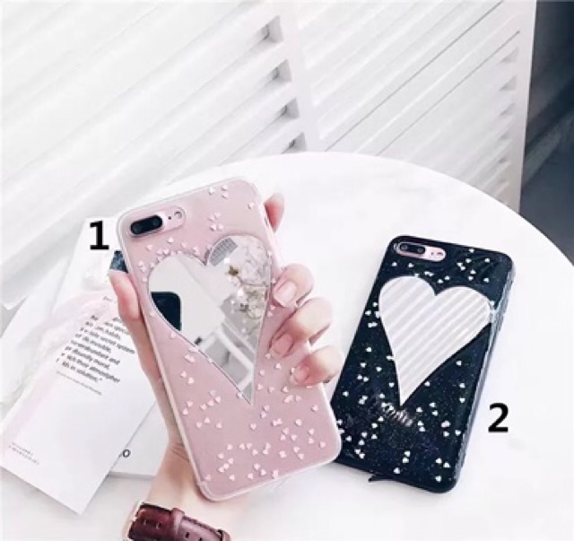 Mirror Heart Case Vol 2 iPhone Oppo Vivo Xiaomi Note 10 Pro 10T Redmi 5 5a 6 6a 7 7a 8 8a 9 9a 9c S2